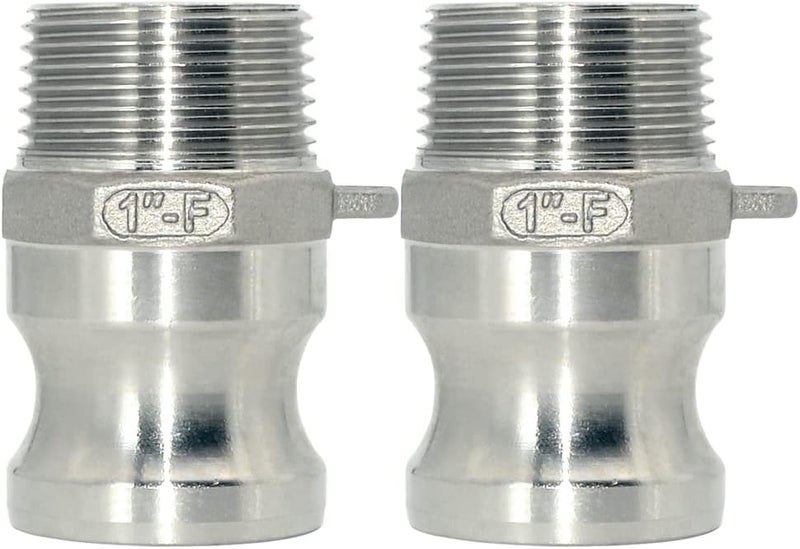 Varmhus F Trash Pump Adapter Male Camlock x Male Pipe Threads Stainless Steel 316 (1") - Image 1